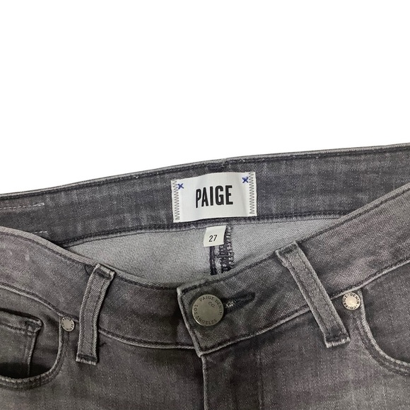 Paige Verdugo Ultra Skinny Jeans Sz 27 Silvie Gray - Picture 4 of 13